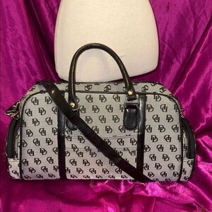 Large Designer like Gray and Black Bag